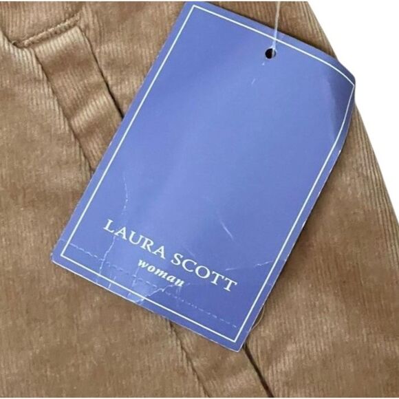 LAURA SCOTT Stretch Corduroy Straight Skirt, Classic Camel, NWT. Size 2X - Picture 5 of 7